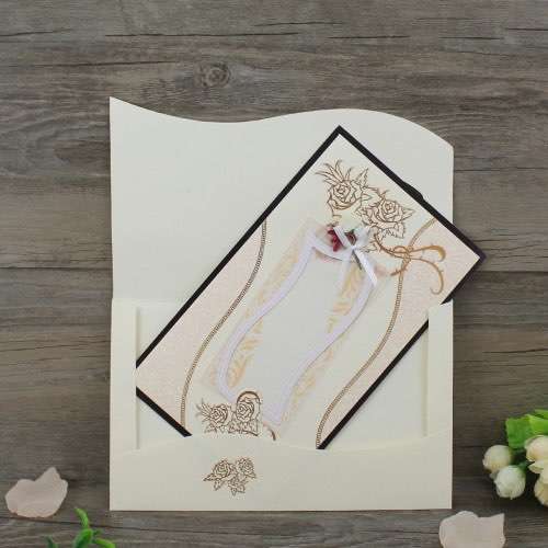 Foiling Invitation Card Handmade Invitation Customized Slap-up Wedding Invitation Card 